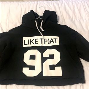 Cropped hoodie